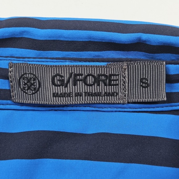 G/FORE Womens Golf Dress Blue Navy Striped Short Sleeve Polo Performance Small s - Picture 4 of 8